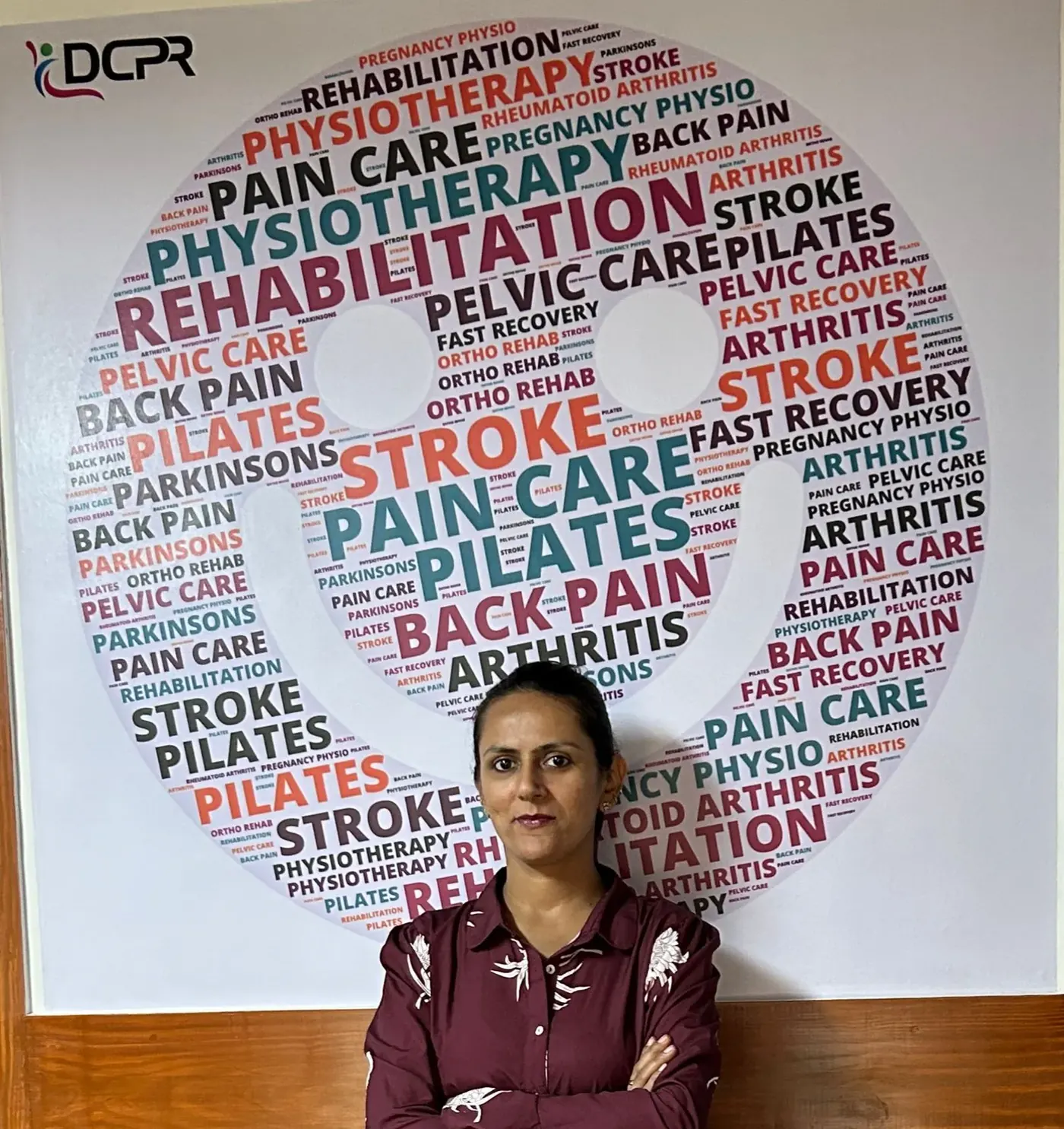 DCPR physiotherapy clinic team member, Chattarpur Delhi